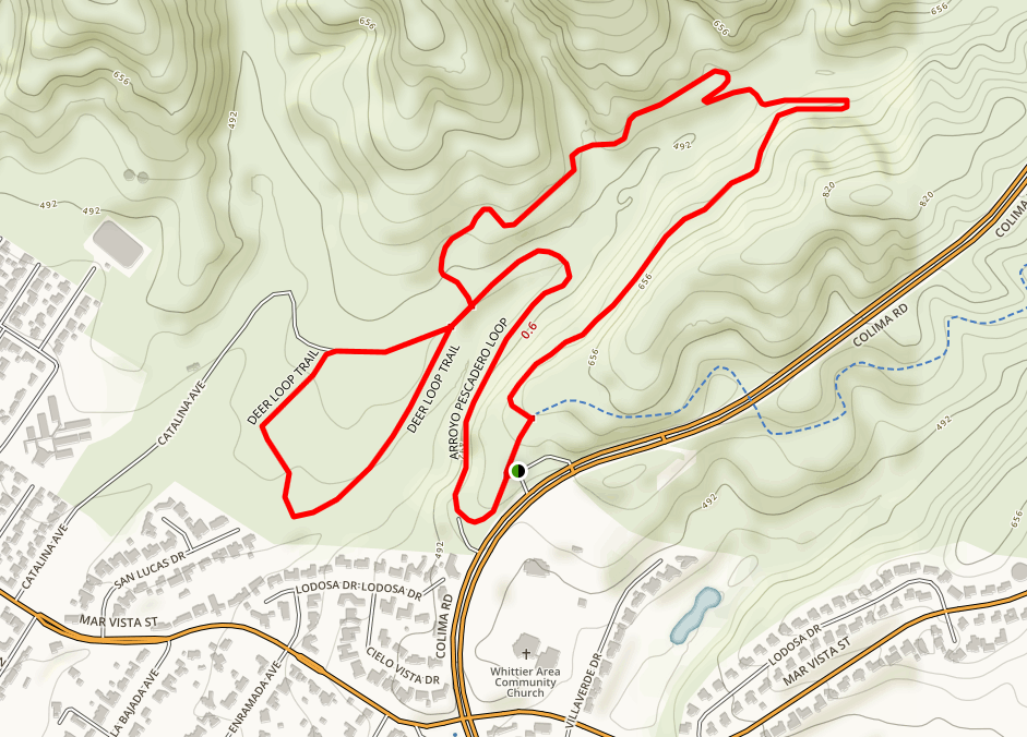 alltrails arroyo pescadero mapa de senderos