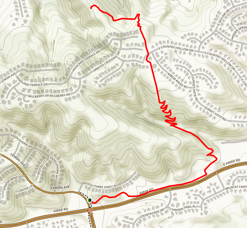 mapa ng altrails schabarum trail