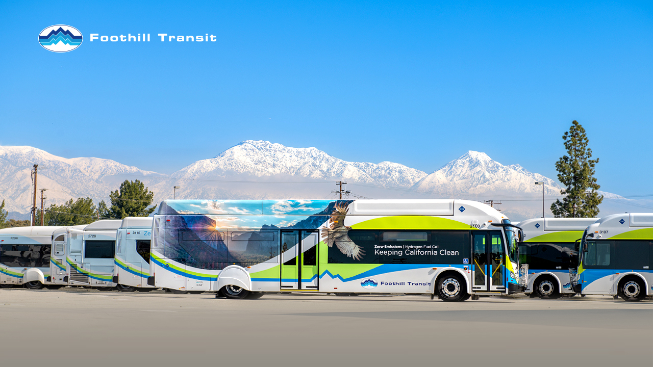 HFC bus and mountains