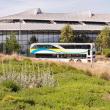 A double deck bus at Cal Poly Pomona