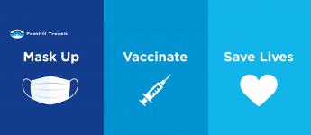 Mask up - Vaccinate - Save lives