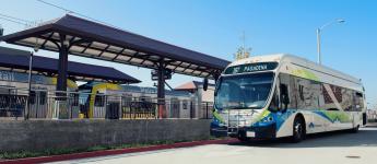 Line 187 and Metro Rail at Azusa Intermodal Transit Center