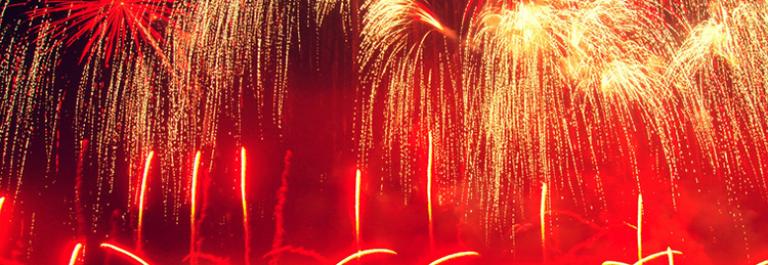 red fireworks