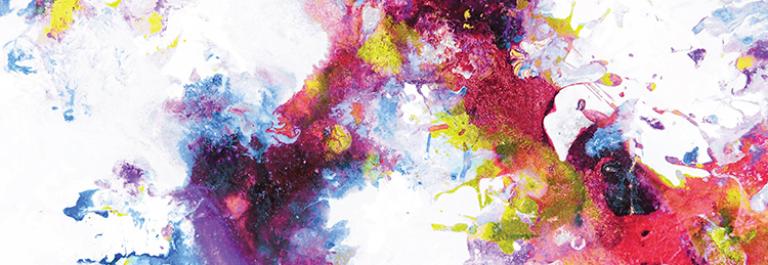 colorful marble patterned art