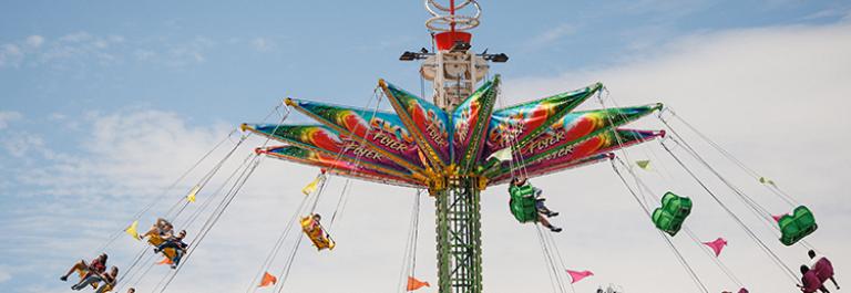 the sky flyer at the LA County Fair