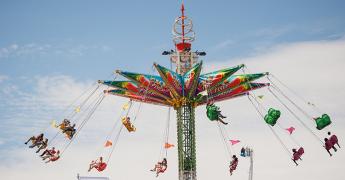 the sky flyer at the LA County Fair
